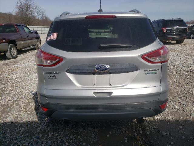 1FMCU0JX5EUB07750 - 2014 FORD ESCAPE TITANIUM SILVER photo 6