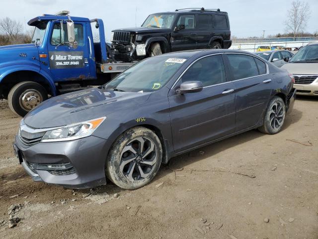 1HGCR2F95GA119284 - 2016 HONDA ACCORD EXL GRAY photo 1