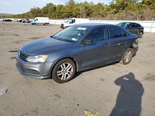 3VW2K7AJ7FM216868 - 2015 VOLKSWAGEN JETTA BASE Մոխրագույն լուսանկար 1