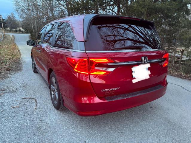 5FNRL6H57NB036097 - 2022 HONDA ODYSSEY EX RED photo 3