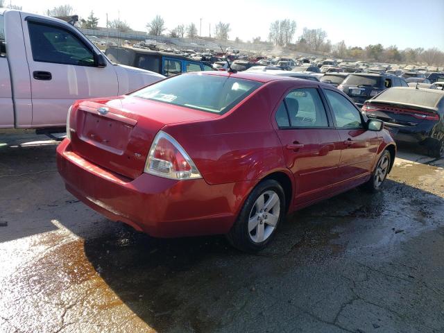 3FAHP07Z68R151915 - 2008 FORD FUSION SE RED photo 3