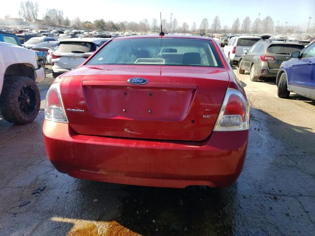 3FAHP07Z68R151915 - 2008 FORD FUSION SE RED photo 6