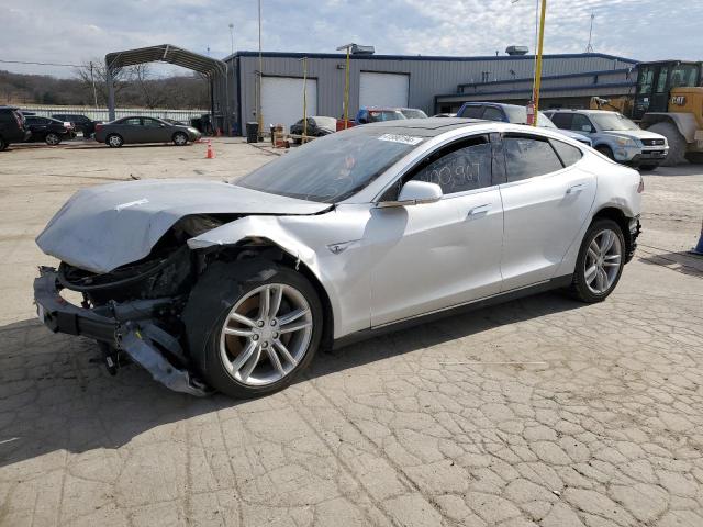 5YJSA1AC2DFP10884 - 2013 TESLA MODEL S ვერცხლისფერი ფოტო 1
