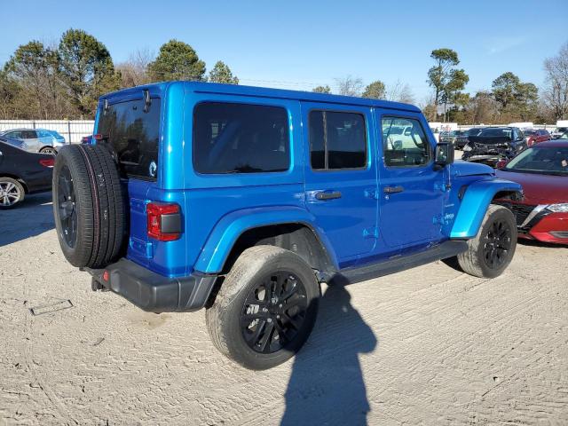 1C4JJXP68MW782149 - 2021 JEEP WRANGLER U SAHARA 4XE BLUE photo 3