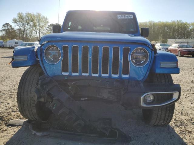 1C4JJXP68MW782149 - 2021 JEEP WRANGLER U SAHARA 4XE BLUE photo 5