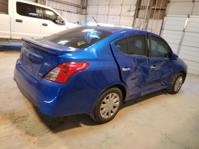 3N1CN7AP0FL850731 - 2015 NISSAN VERSA S BLUE photo 3