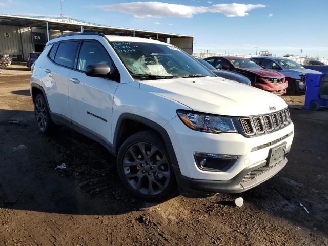 3C4NJDEB9MT547698 - 2021 JEEP COMPASS 80TH EDITION WHITE photo 4