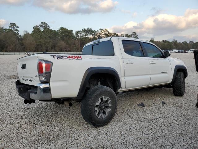 3TMCZ5AN9MM377777 - 2021 TOYOTA TACOMA DOUBLE CAB WHITE photo 3