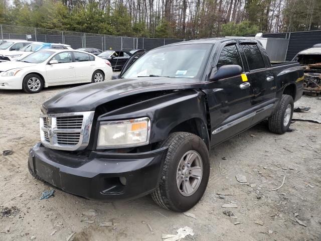 1D7HW58N18S633207 - 2008 DODGE DAKOTA QUAD LARAMIE BLACK photo 1