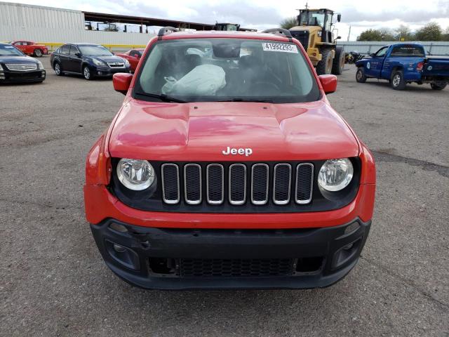 ZACCJABT7GPD76626 - 2016 JEEP RENEGADE LATITUDE RED photo 5