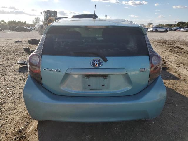 JTDKDTB37E1068979 - 2014 TOYOTA PRIUS C BLUE photo 6