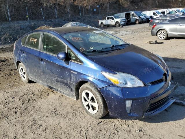 JTDKN3DU7D1721781 - 2013 TOYOTA PRIUS BLUE photo 4