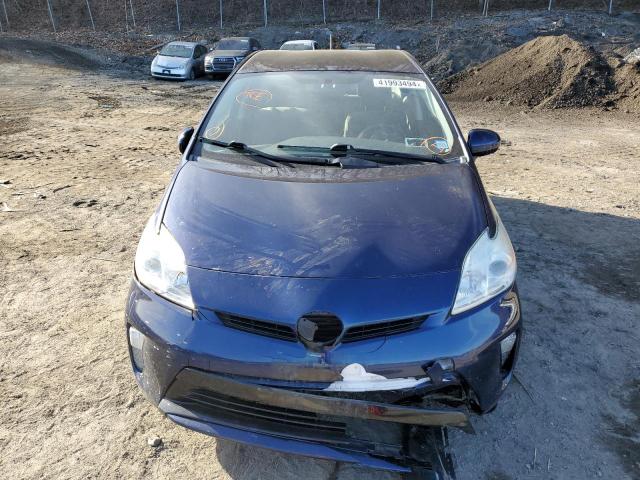 JTDKN3DU7D1721781 - 2013 TOYOTA PRIUS BLUE photo 5