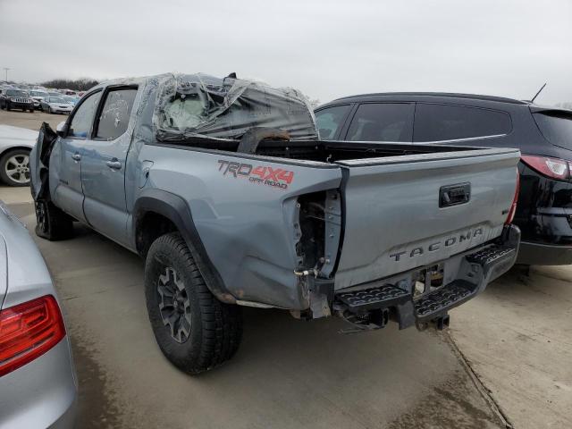 3TMCZ5AN5KM234080 - 2019 TOYOTA TACOMA DOUBLE CAB GRAY photo 2