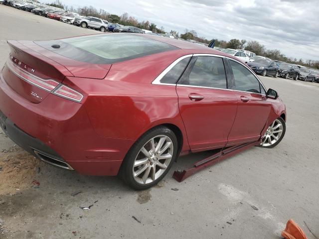 3LN6L2G99ER807136 - 2014 LINCOLN MKZ BURGUNDY photo 3