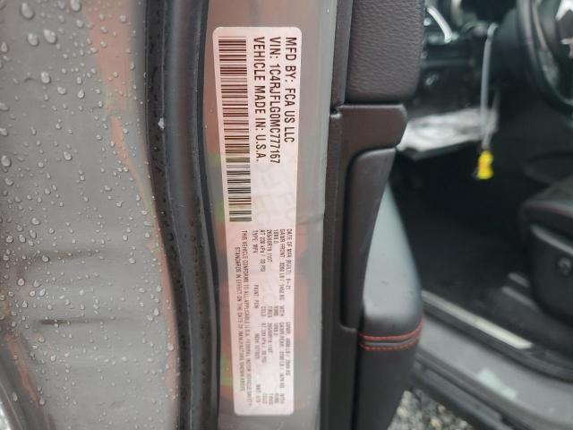 1C4RJFLG0MC777167 - 2021 JEEP GRAND CHER TRAILHAWK ნაცრისფერი ფოტო 14