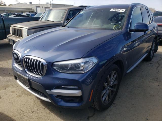 5UXTR9C55JLD69484 - 2018 BMW X3 XDRIVE30I BLUE photo 1