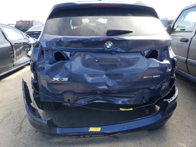 5UXTR9C55JLD69484 - 2018 BMW X3 XDRIVE30I BLUE photo 6