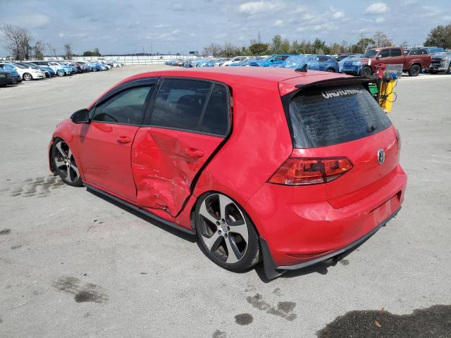 3VW5T7AU2GM057375 - 2016 VOLKSWAGEN GTI S/SE RED photo 2