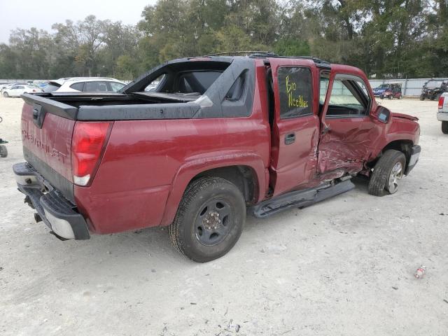 3GNEC12Z86G101474 - 2006 CHEVROLET AVALANCHE C1500 BURGUNDY photo 3