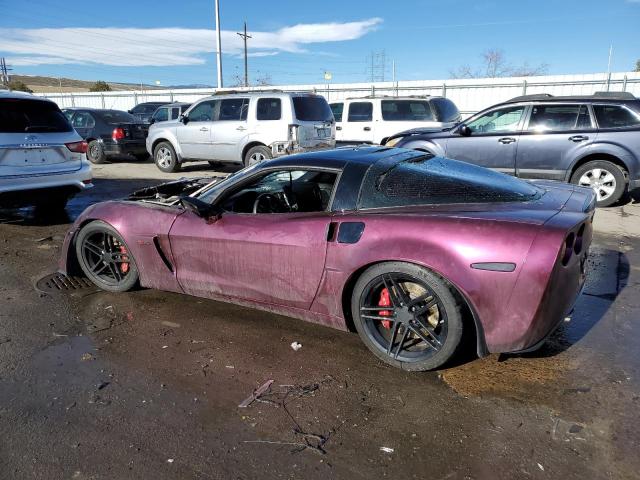 1G1YY26EX75117228 - 2007 CHEVROLET CORVETTE Z06 PURPLE photo 2