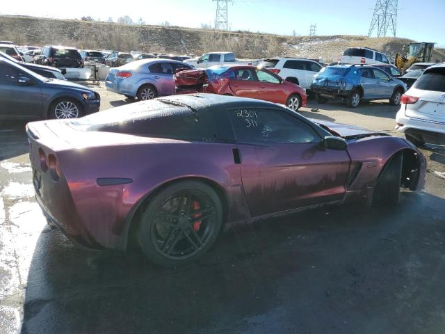 1G1YY26EX75117228 - 2007 CHEVROLET CORVETTE Z06 PURPLE photo 3