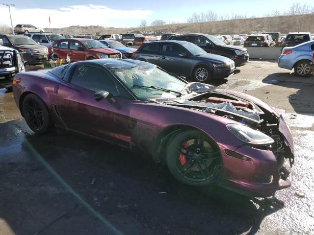 1G1YY26EX75117228 - 2007 CHEVROLET CORVETTE Z06 PURPLE photo 4