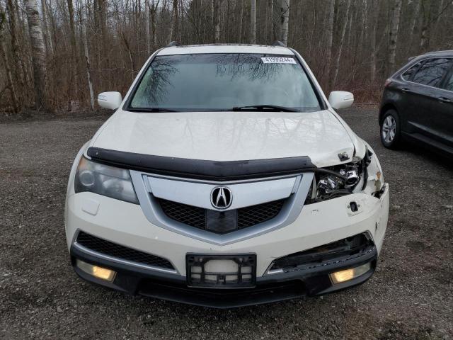 2HNYD2H76AH004811 - 2010 ACURA MDX ADVANCE WHITE photo 5