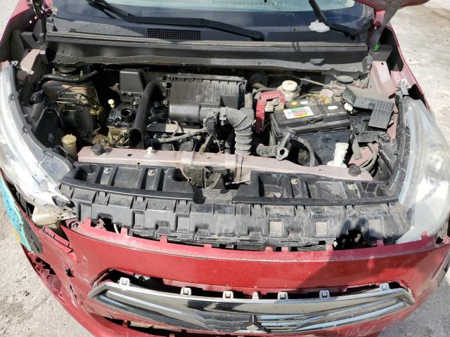 ML32F3FJ8HHF05182 - 2017 MITSUBISHI MIRAGE G4 ES წითელი ფოტო 11