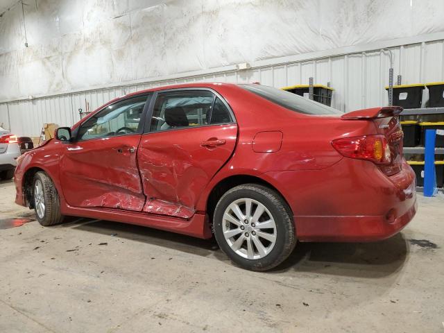 2T1BU4EE8AC481292 - 2010 TOYOTA COROLLA BASE RED photo 2