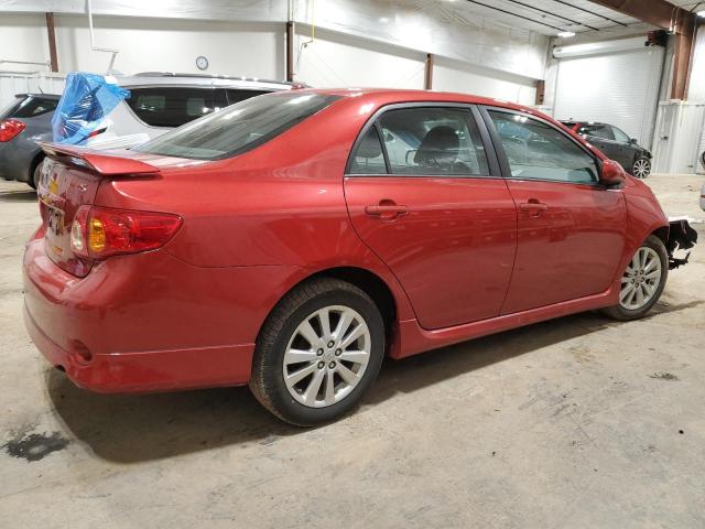 2T1BU4EE8AC481292 - 2010 TOYOTA COROLLA BASE RED photo 3