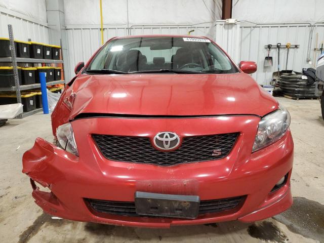 2T1BU4EE8AC481292 - 2010 TOYOTA COROLLA BASE RED photo 5