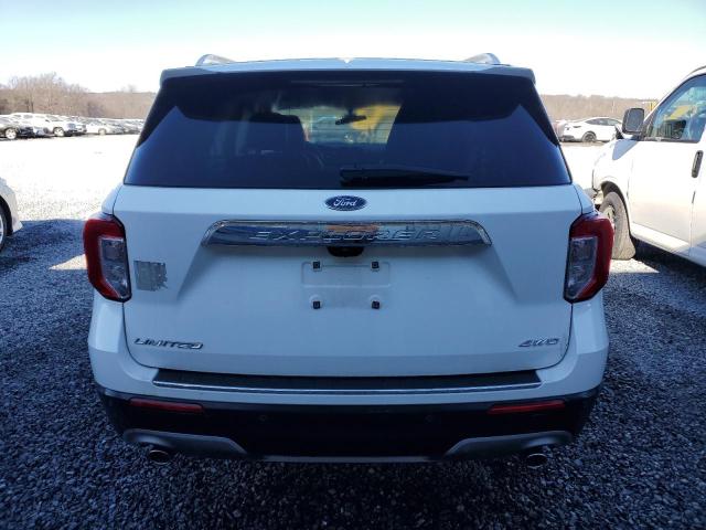 1FMSK8FHXMGB51564 - 2021 FORD EXPLORER LIMITED WHITE photo 6