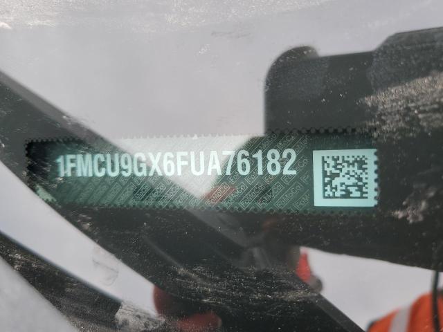 1FMCU9GX6FUA76182 - 2015 FORD ESCAPE SE BLACK photo 12