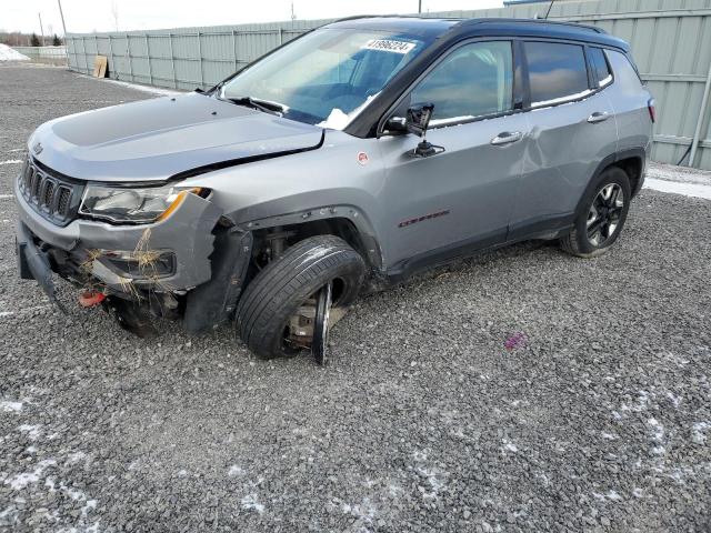 3C4NJDDB7JT417187 - 2018 JEEP COMPASS TRAILHAWK SILVER photo 1