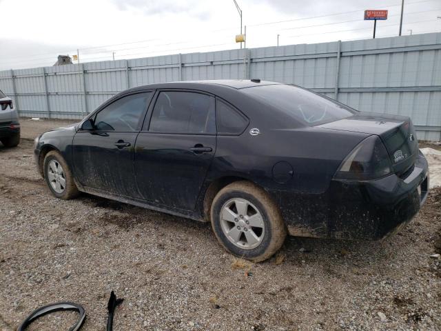 2G1WT57K691292527 - 2009 CHEVROLET IMPALA 1LT BLACK photo 2