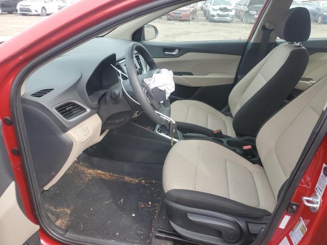 3KPC24A60NE182315 - 2022 HYUNDAI ACCENT SE RED photo 7