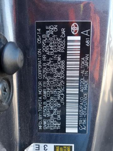 JTKJF5C72F3090888 - 2015 TOYOTA SCION TC ნაცრისფერი ფოტო 13