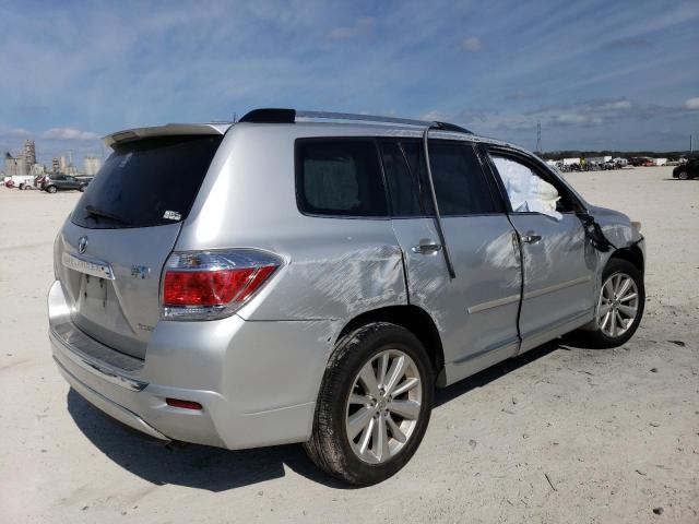 JTEDC3EH8B2000131 - 2011 TOYOTA HIGHLANDER HYBRID LIMITED SILVER photo 3