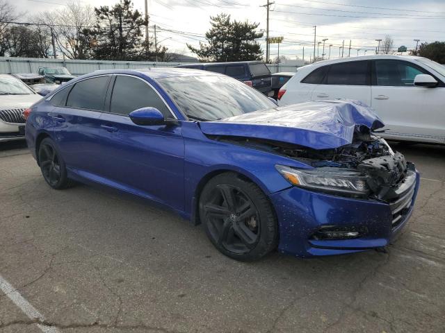 1HGCV1F33JA253994 - 2018 HONDA ACCORD SPORT BLUE photo 4