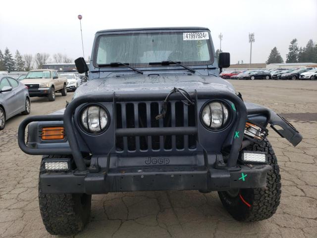 1J4FA49S31P375256 - 2001 JEEP WRANGLER / SPORT GRAY photo 5