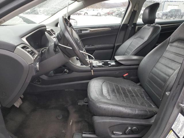 3FA6P0H98ER320088 - 2014 FORD FUSION SE GRAY photo 7