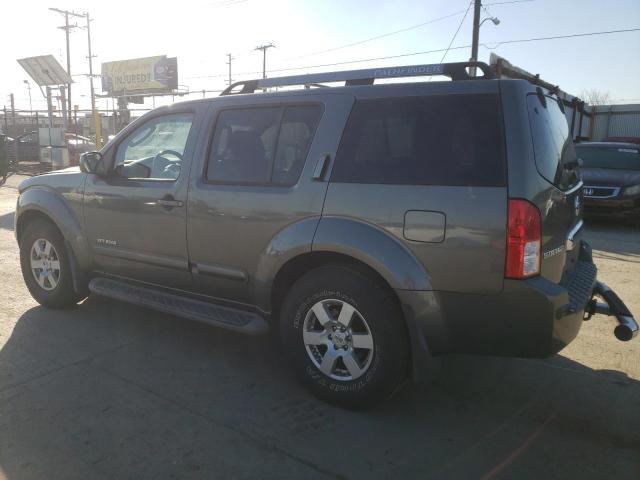 5N1AR18UX5C746304 - 2005 NISSAN PATHFINDER LE ნაცრისფერი ფოტო 2