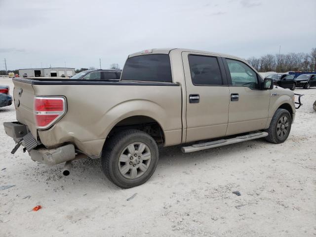 1FTEW1C83AFD32699 - 2010 FORD F150 SUPERCREW BEIGE photo 3