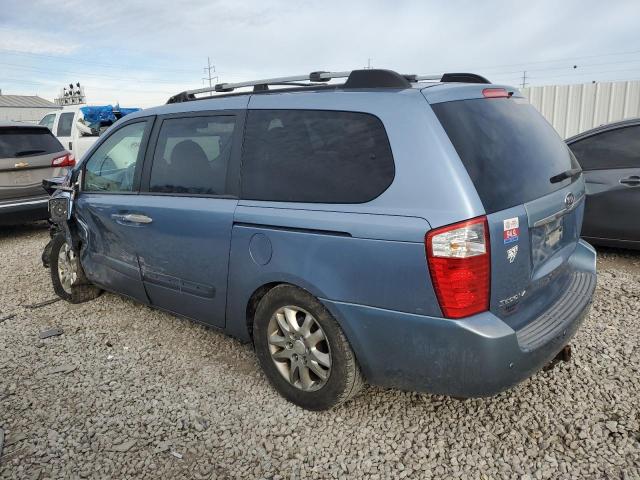 KNDMB233976170863 - 2007 KIA SEDONA EX BLUE photo 2