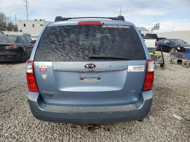 KNDMB233976170863 - 2007 KIA SEDONA EX BLUE photo 6