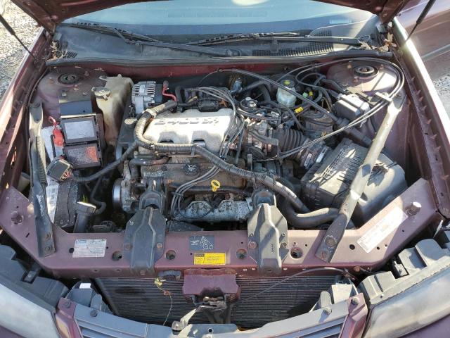 2G1WF52E049245447 - 2004 CHEVROLET IMPALA BURGUNDY photo 11