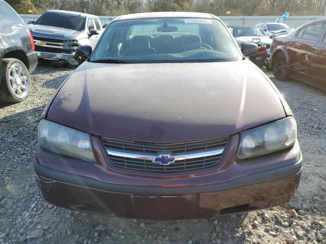 2G1WF52E049245447 - 2004 CHEVROLET IMPALA BURGUNDY photo 5