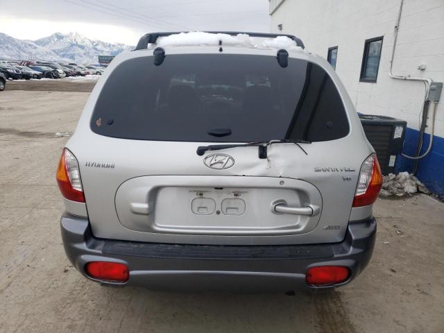 KM8SC73D74U853027 - 2004 HYUNDAI SANTA FE GLS SILVER photo 6