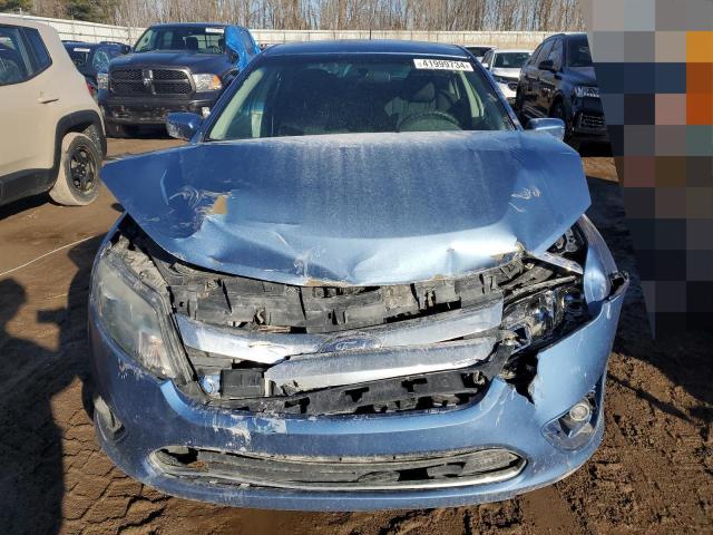 3FAHP0HA7AR244876 - 2010 FORD FUSION SE BLUE photo 5